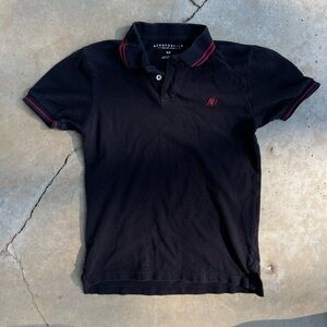 Aeropostale 1987 Black and red Polo Shirt - Size Small